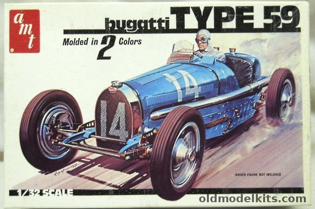 AMT-Matchbox 1/32 Bugatti Type 59 -  (Matchbox Molds), 2021 plastic model kit